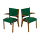 Pair of Bow Wood armchairs by Hugues Steiner