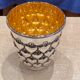 Timbale in solid silver and vermeil
