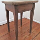 Bedside table solid oak patinated early twentieth century