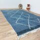 Handmade wool Berber rug 260 x 155 cm