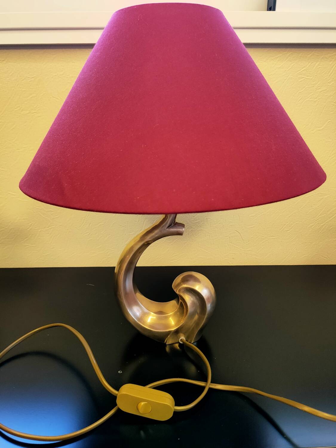 Lampe en laiton années 60