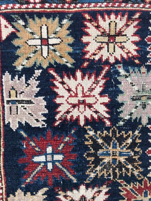 Caucasus Chirwan 19th century rug handmade 105 X 155 CM