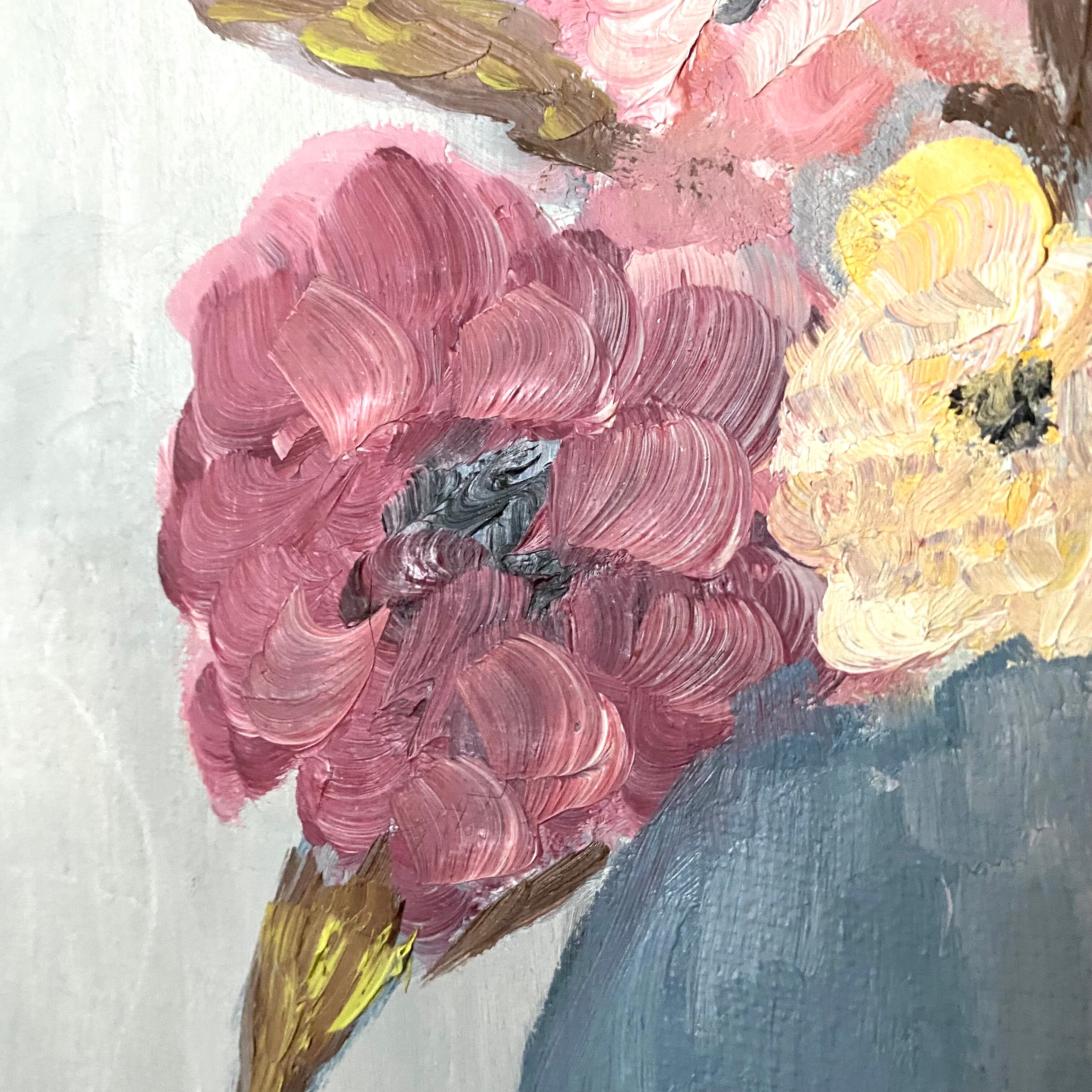 Oil on ancient canvas