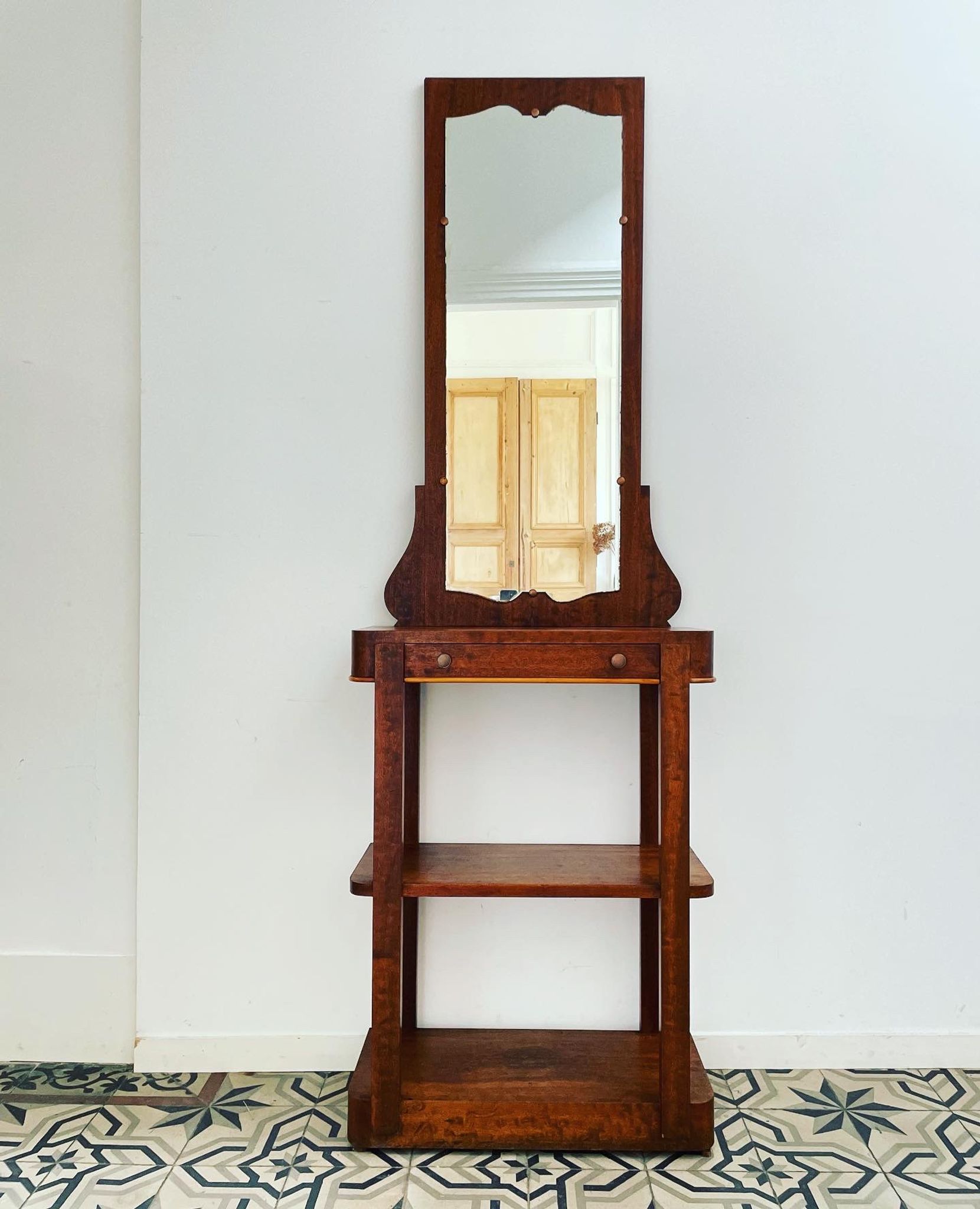 Console et son miroir vers 1930
