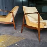 Chair of the 50s/60s vintage Recliner system
