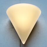 Wall lamp in glass from the Postmodern T+L Royal Typ L 133 series by Keuco, 1980s.