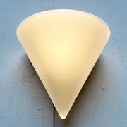 Wall lamp in glass from the Postmodern T+L Royal Typ L 133 series by Keuco, 1980s.