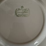 8 large English white earthenware plates 19th