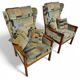 2 x Casala wingback / lounge / armchair in top condition / 4 small cushions / 1960s