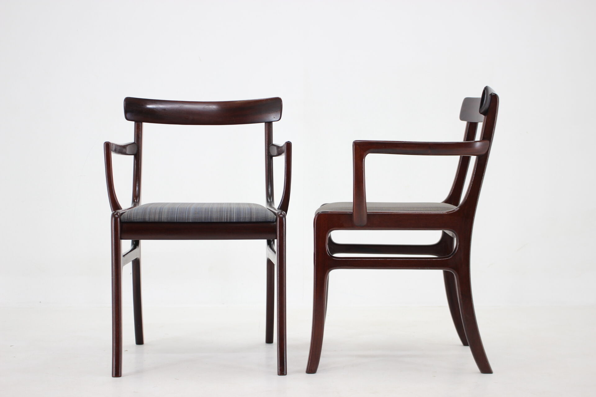 1950s Ole Wanscher chairs in Mahogany Denmark