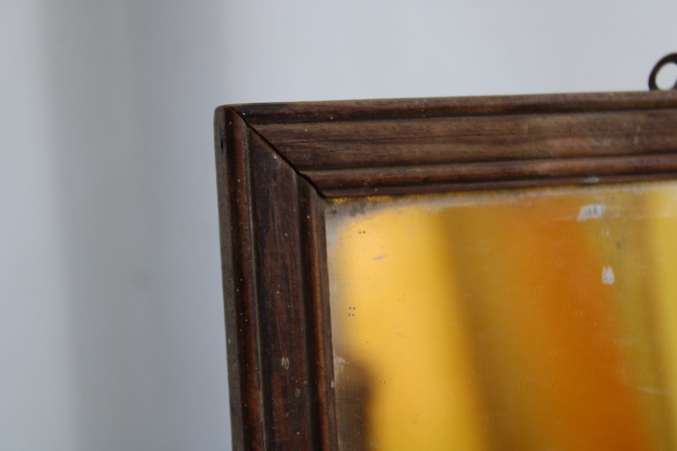 Wooden mirror