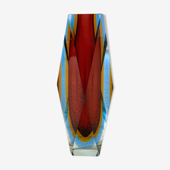 Vase en verre de Murano par Flavio Poli
