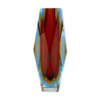 Murano glass vase by Flavio Poli