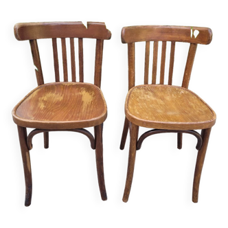 Pair of bistro chairs