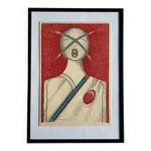 Lithographie originale de Uno Svensson, 1986. Michel Cassé