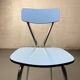 Blue Formica chair