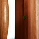 Teak Dyrlund highboard display case with shutter doors