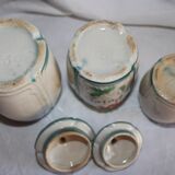 Series of spice pots in dabbling