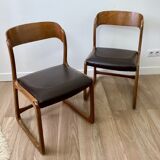 Pair of Baumann Sleigh chairs