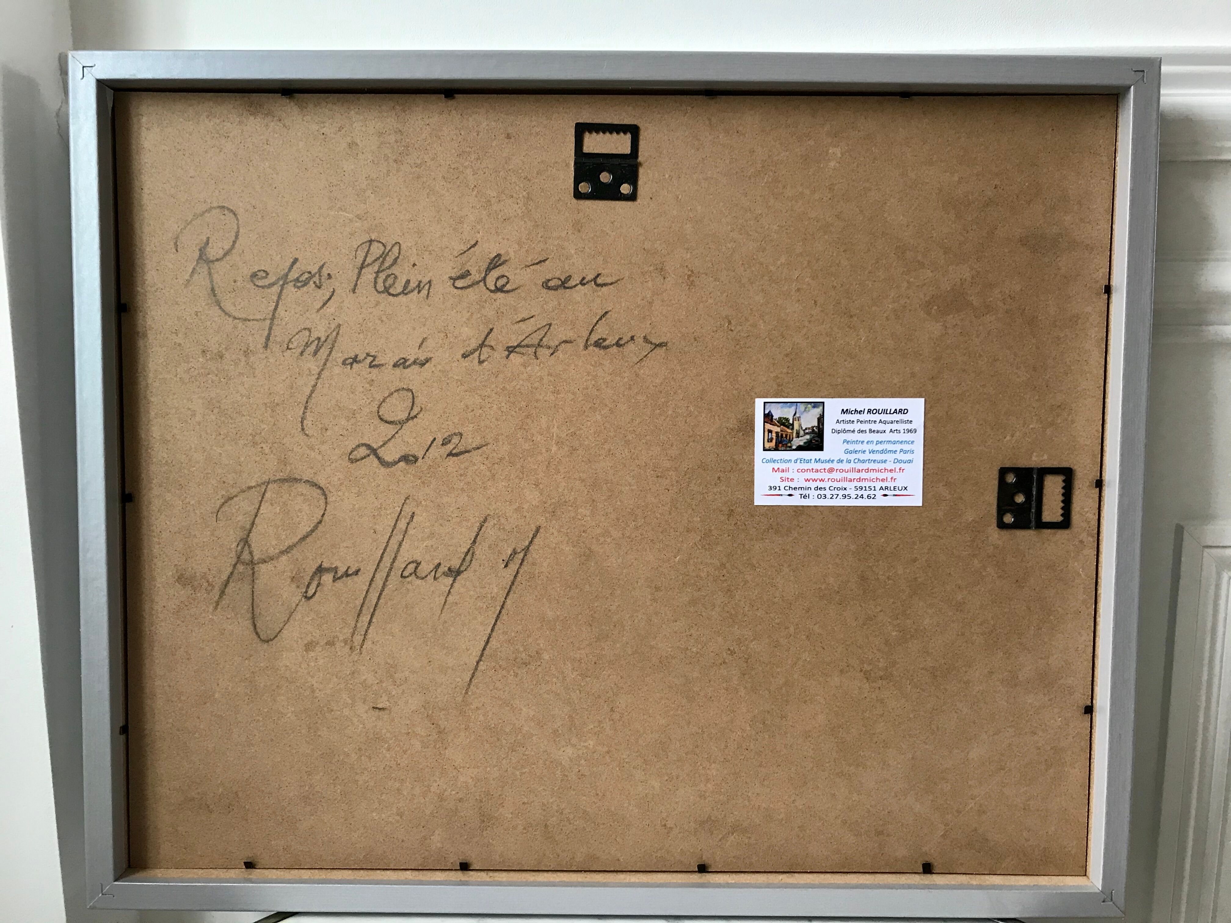 Original watercolor by Michel Rouillard signed