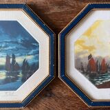 Paintings two Aquatints by Francis Roth (1883-1932) Marine Bretagne