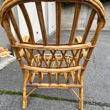 Vintage wicker armchair