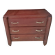 Small wooden veneer Art Deco chest of drawers.
