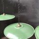 Enameled sheet metal pendant lights