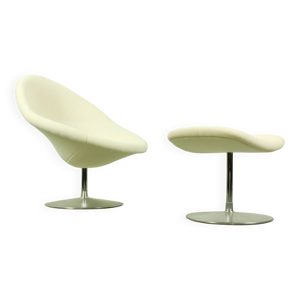 Chaise et pouf ''Globe'' - pierre paulin