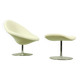 Chaise et pouf "Globe" emblématiques de Pierre Paulin pour Artifort