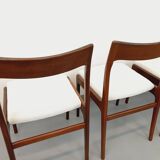 Set of 4 vintage Scandinavian teak chairs from the 60s
