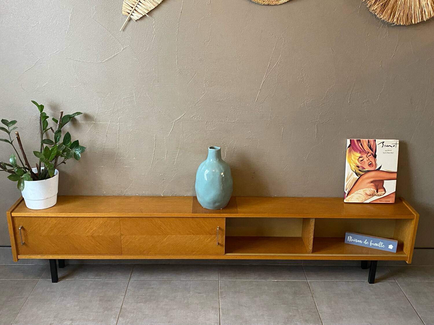Vintage wooden sideboard (shallow)