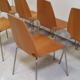 Set of 6 scandinavian chairs