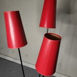 Tripod floor lamp 3 lights vintage, 50-60s