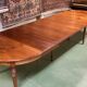 Louis Philippe round table 8 feet in cherry with 6 extensions