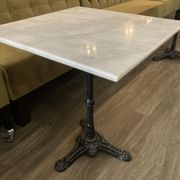 Bistro table in marble from a Parisian brasserie