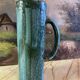 Blue ceramic pitcher