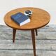 Table vintage 1950 pieds compas en chêne