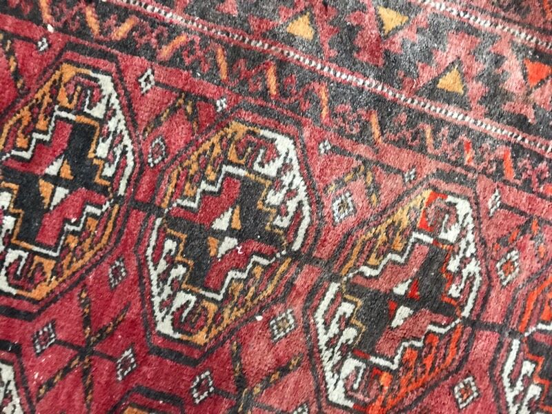 Handmade Afghan Turkmen rug 98x178 cm