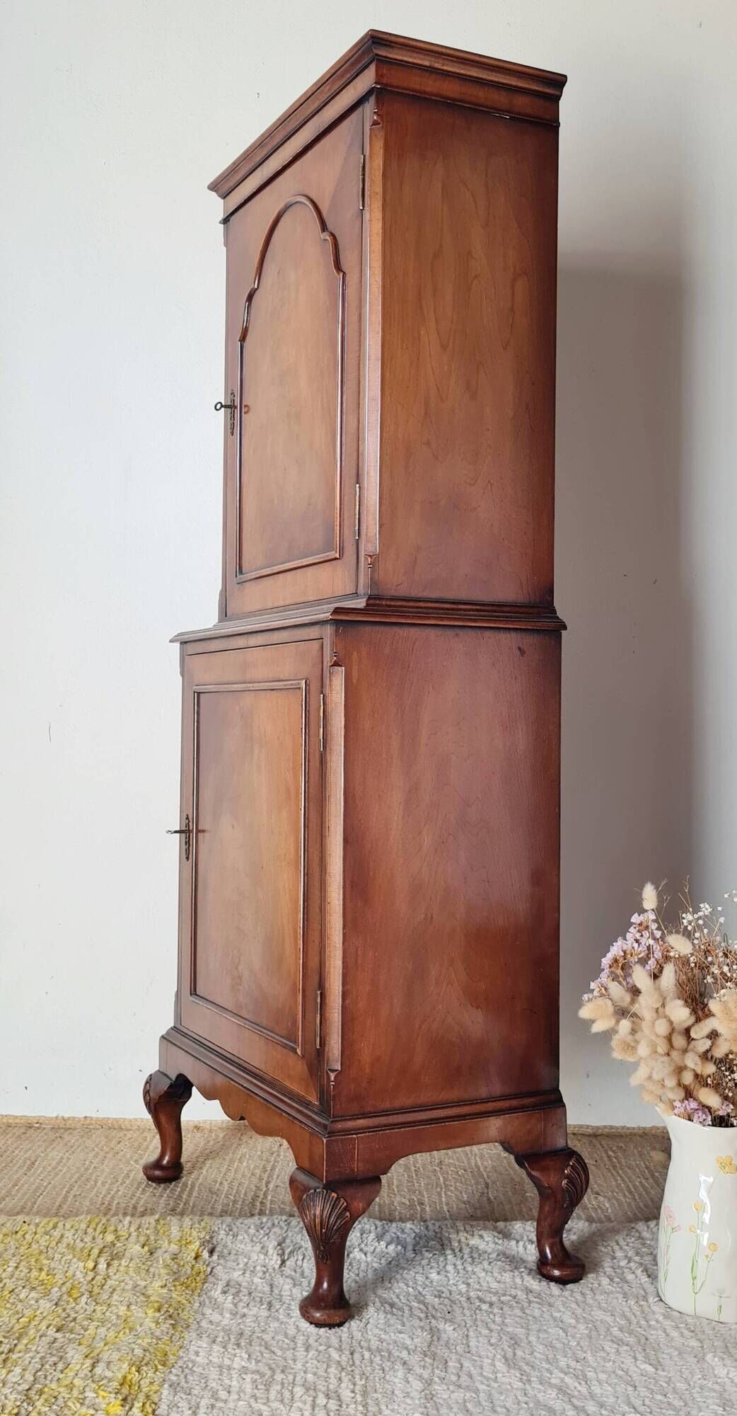 Walnut wardrobe 1930 - English storage furniture