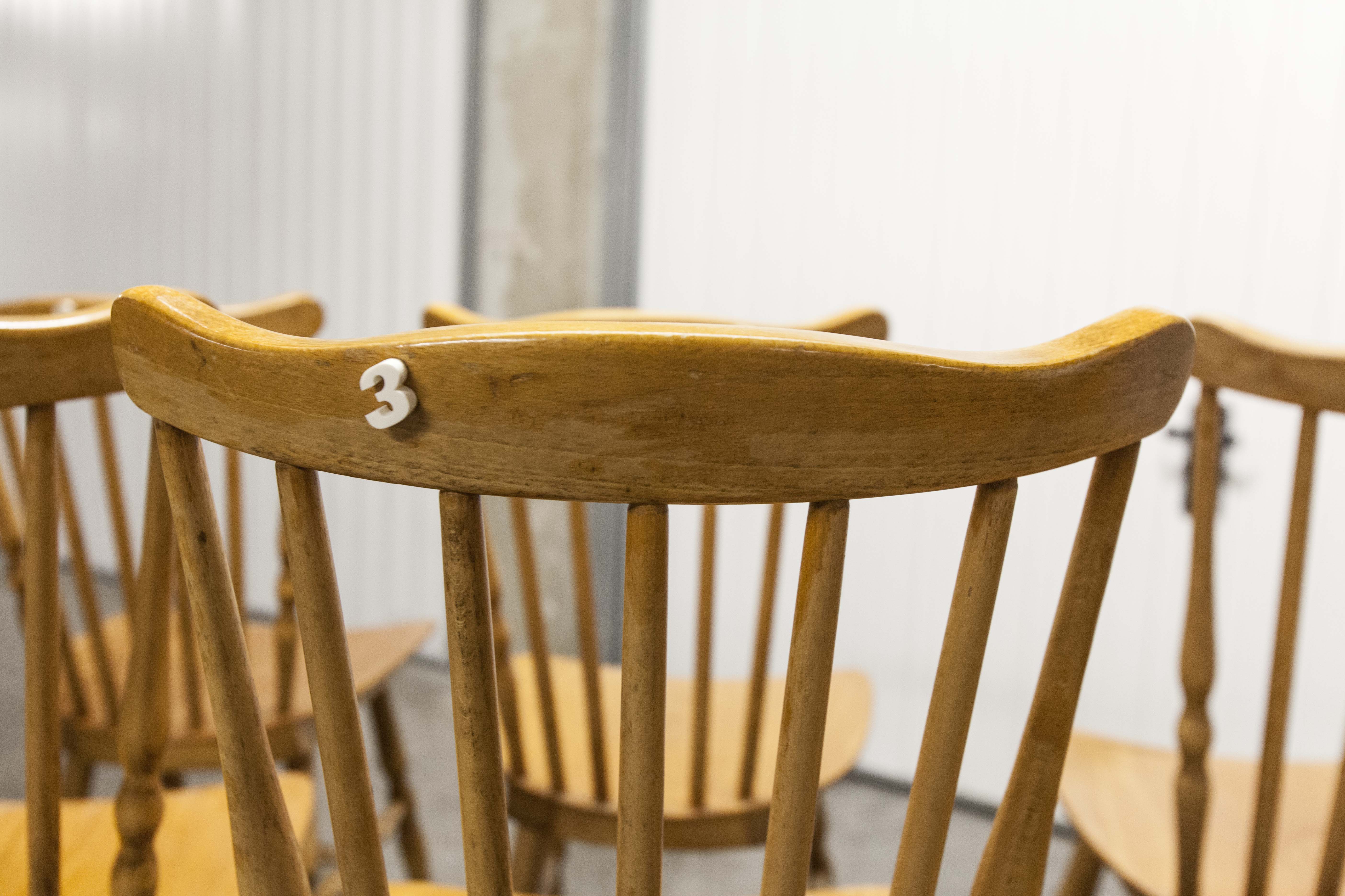 Set of 8 Baumann chairs "Florida"