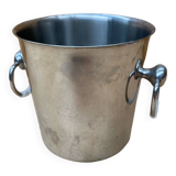Old champagne bucket cooler couzon stainless steel france