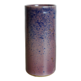 Vase roll pink and blue signed