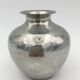 Vase ball in shiny hammered pewter, art deco, signed Chanal - 1910's