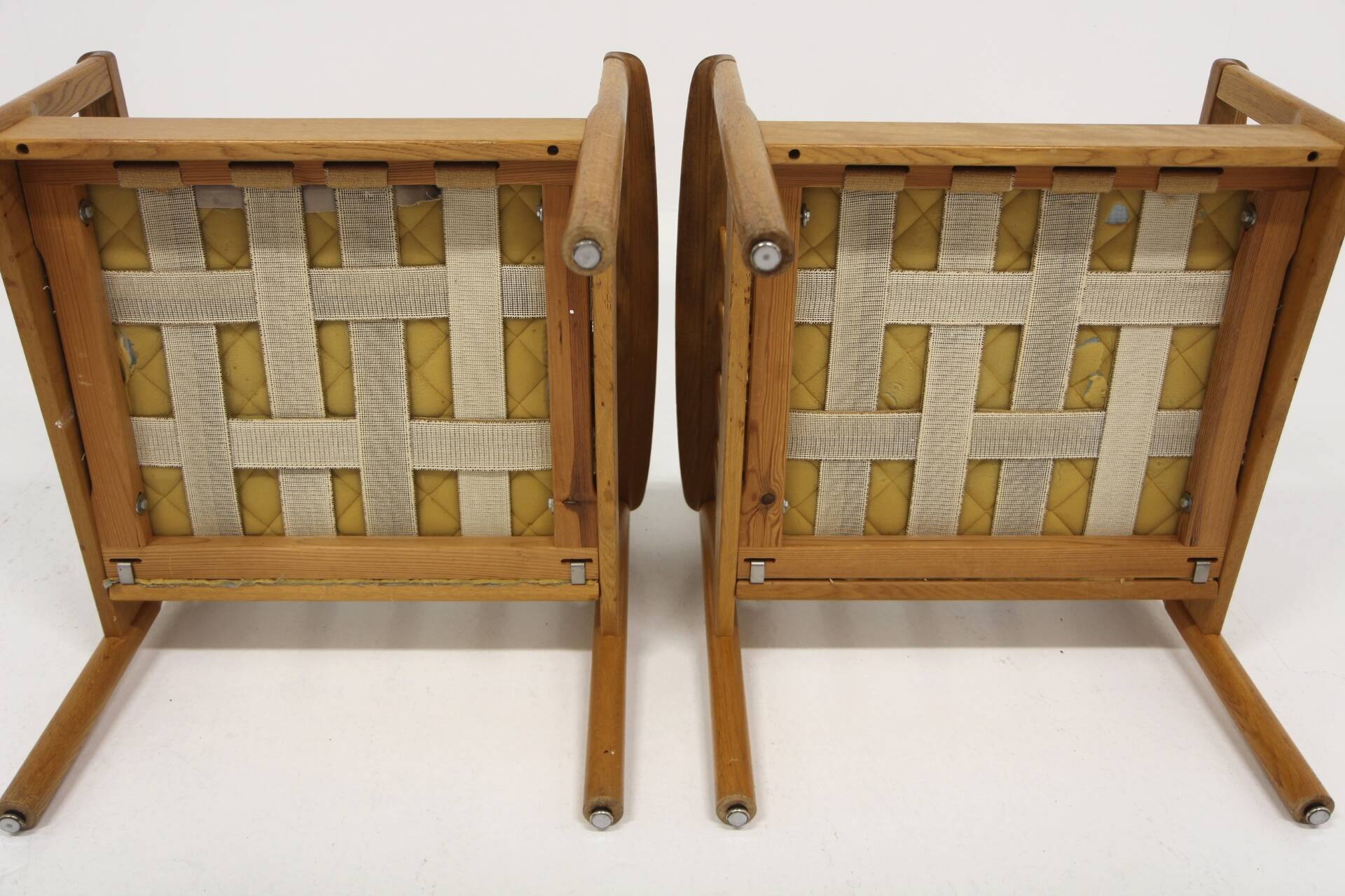 Set de 2 fauteuils en chêne, Skaraborgs Möbelindustri, Suède, 1960