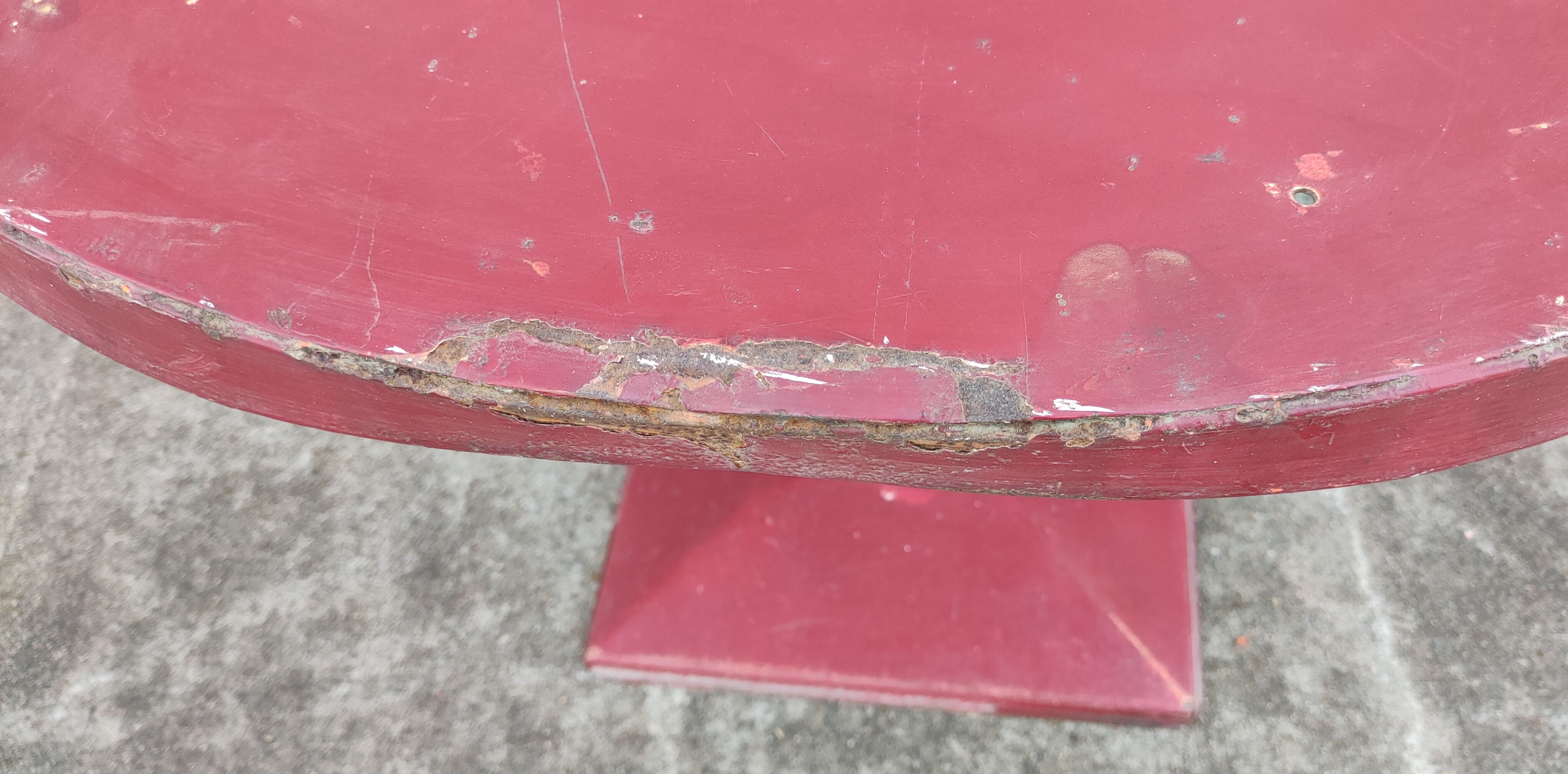 Vintage metal table Tolix