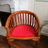 Colonial armchair in exotic wood