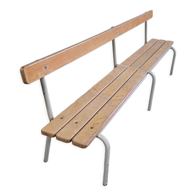 Banc d'école maternelle enfant fabrication 1950