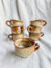 7 coffee cups in pyrite stoneware Brutalist Style