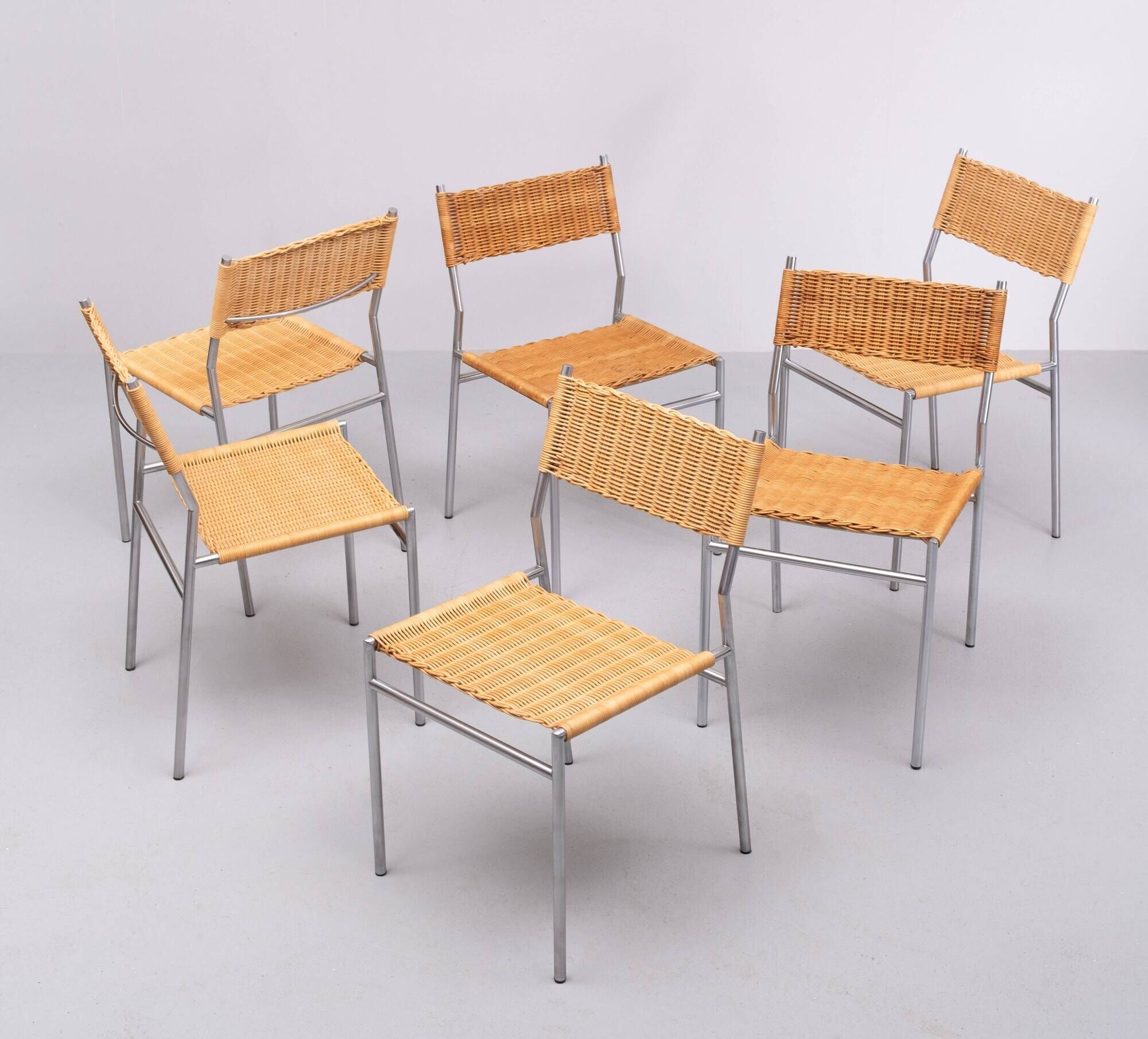 Martin Visser set of 6 Dining Chairs SE05 for 't Spectrum, 1960